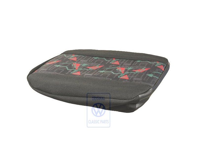 VW Original Sitzbezug (Stoff) Schwarz/Rot/Grün - 1H0885405CTETH