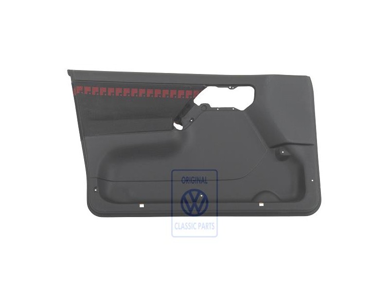 VW Original Türverkleidung (Stoff) Schwarz/Rot - 1H4867011BKENB