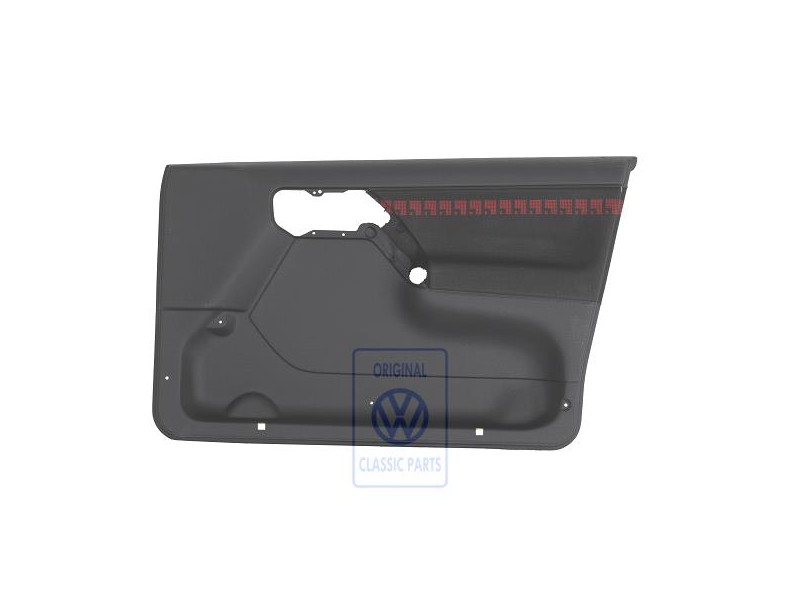 VW Original Türverkleidung (Stoff) Schwarz/Rot - 1H4867012BHENB