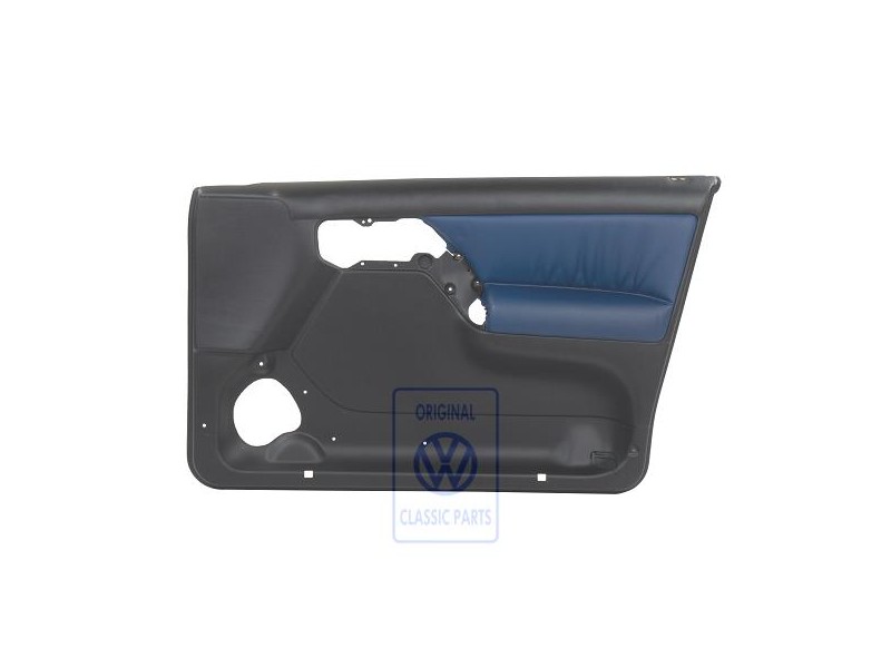 VW Original Türverkleidung (Leder/Kunstleder) Schwarz/Blau - 1H4867012CBFAB