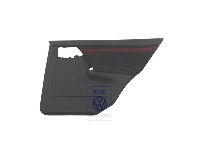 VW Original Türverkleidung (Stoff) Schwarz/Rot - 1H4867212BDECZ