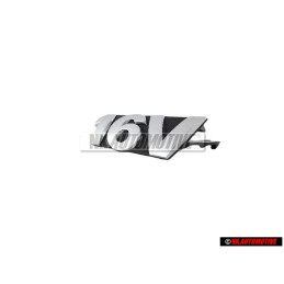 VW Original 16V Vorne Kühlergrill Emblem Schriftzug Chrom - 6X0853679 FDY