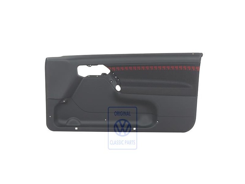 VW Original Türverkleidung (Stoff) Schwarz/Rot - 1H3867012APECZ