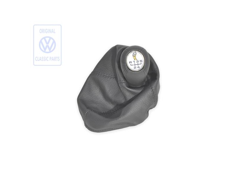 VW Original Schalthebelknopf Mit Schalt- Hebelverkleidung Leder - 1H0711118L 1BX