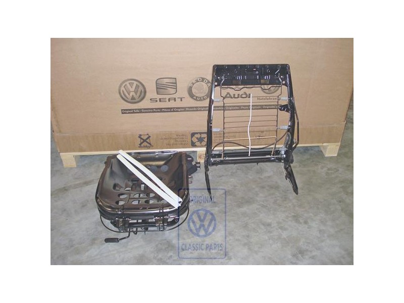 VW Original Sitz Komplett Mit Rückenlehne Satinschwarz - 1H0898023C B41