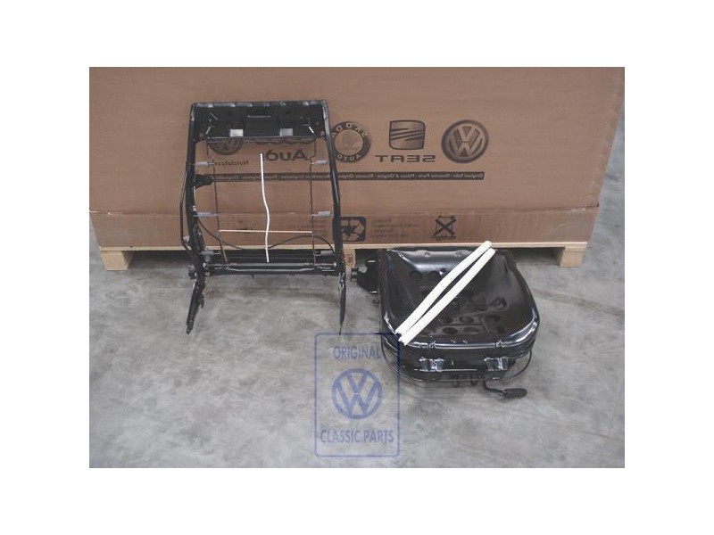 VW Original Sitz Komplett Mit Rückenlehne Satinschwarz - 1H0898024C B41