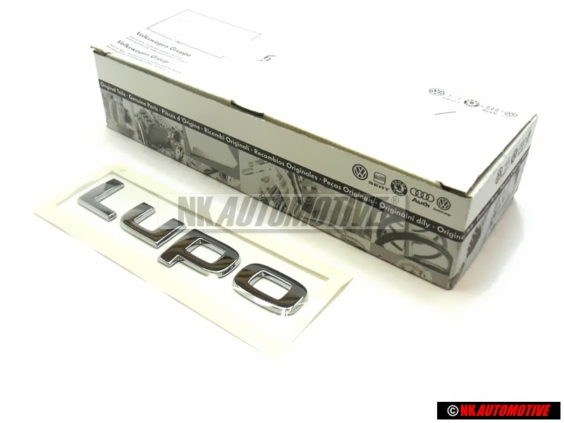 VW Original LUPO Hinten Schriftzug Emblem Logo Chrom - 6X0853687 739