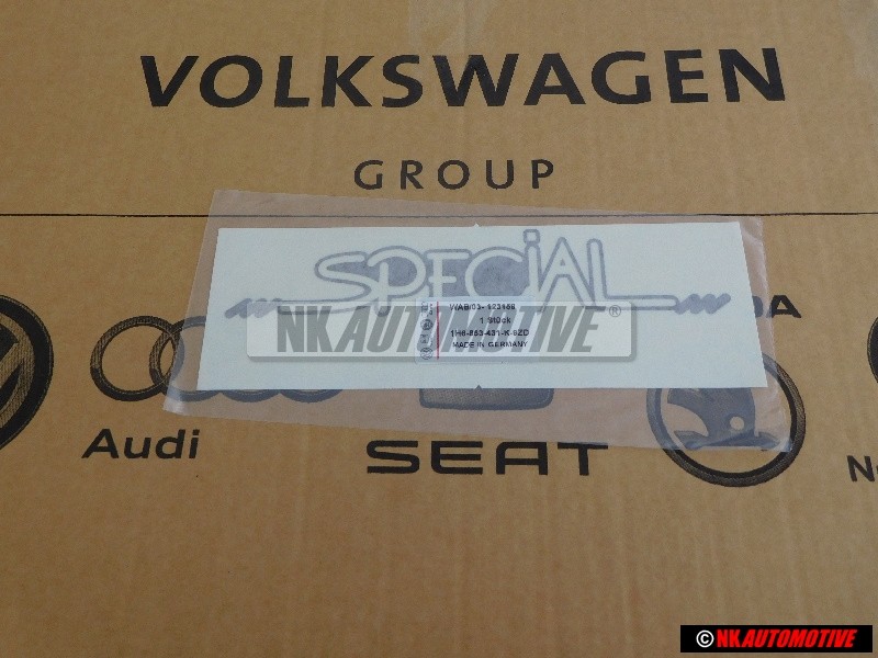 VW Original Folienschriftzug Diamantsilber - 1H6853431K 9ZD