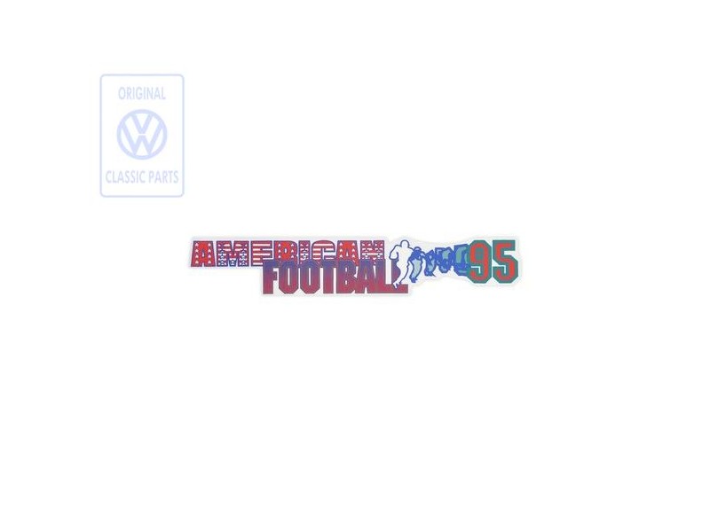 VW Original Folienschriftzug Rot/Blau/Türkis - 1H6853431R 1ME