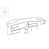 VW Original Schalttafel, Gepolstert Mauritiusblau - 1H6857003Q H45