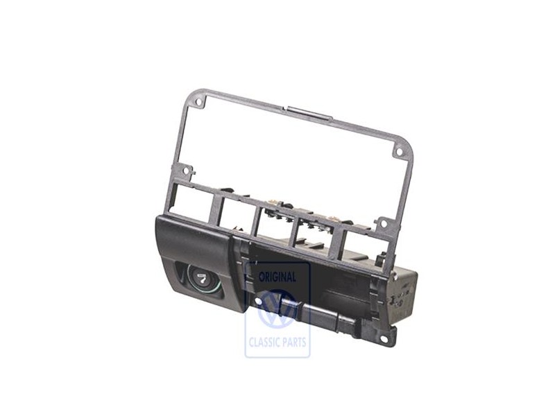 VW Original Schalteraufnahme Mit Ascher- Gehäuse Satinschwarz - 1H2857305 01C