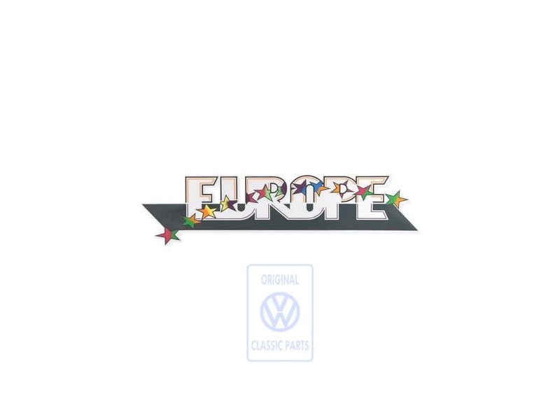 VW Original Folienschriftzug Schwarz/Multicolor - 1H9853432 V05