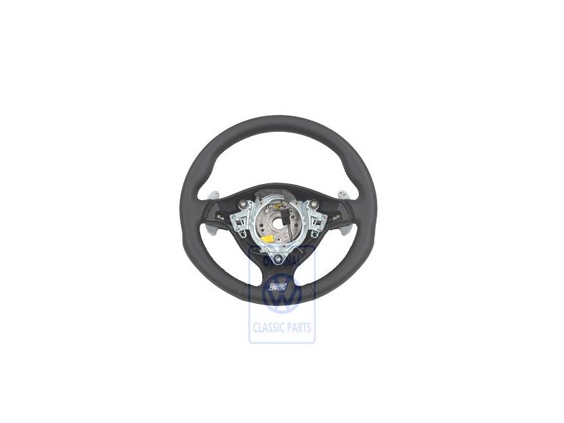 VW Original Sportlenkrad (Leder) Schwarz/Kristallgrau - 1J0419091DMQHS