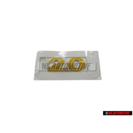 VW Original 2.0 Hinten Schriftzug Emblem Logo Yellow - 1J0853675ADPVQ