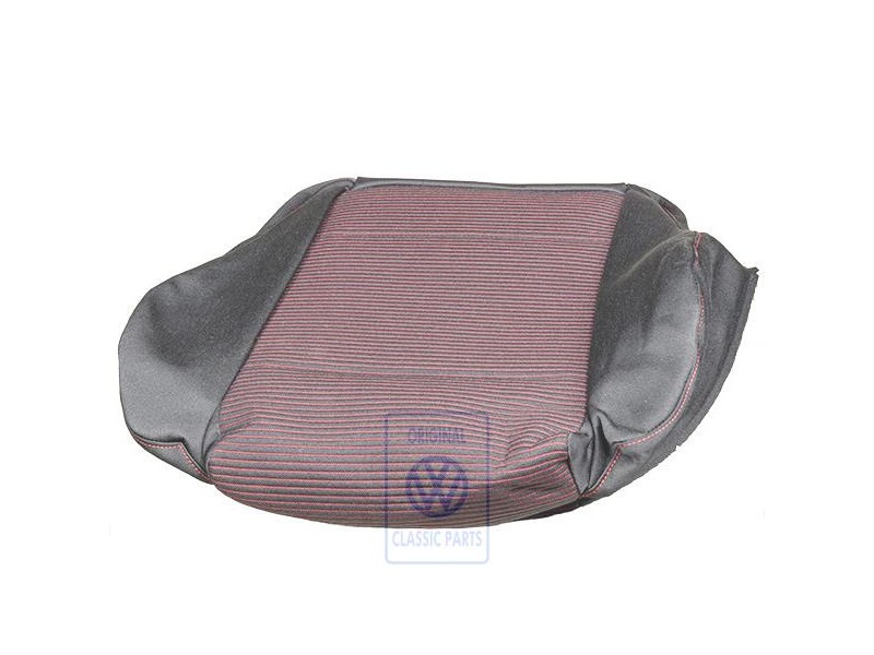 VW Original Sitzbezug Stoff Schwarz/Rot - 1J0881405CDNPH