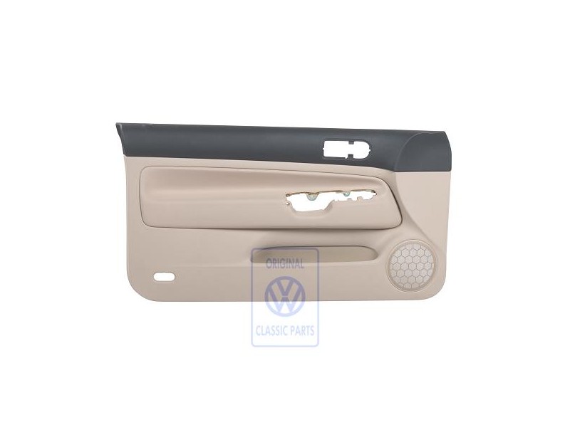 VW Original Türverkleidung (Stoff) Schwarz/Hellbeige - 1J3867011BQHRR