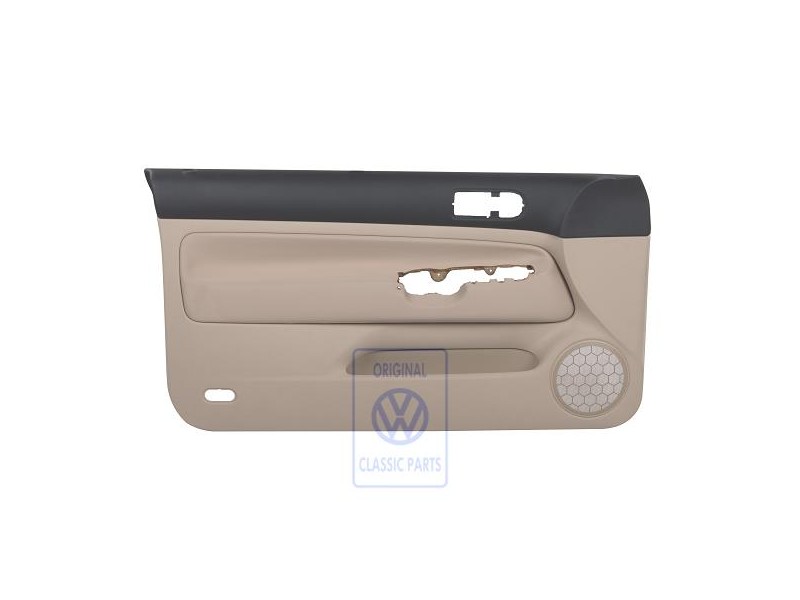 VW Original Türverkleidung Stoff Schwarz/Hellbeige - 1J3867011BQREL