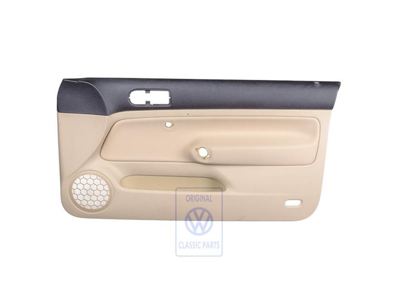 VW Original Türverkleidung Stoff Schwarz/Hellbeige - 1J3867012CCHRR