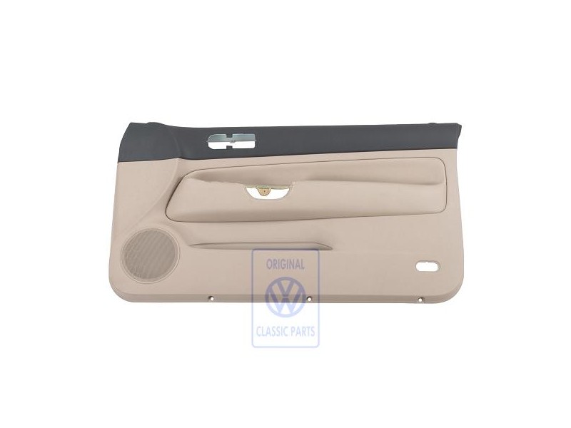 VW Original Türverkleidung (Leder) Schwarz/Hellbeige - 1J3867012ERLKY