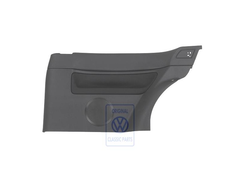 VW Original Seitenverkleidung (Stoff) Schwarz/Schwarz - 1J3867044CFHRP