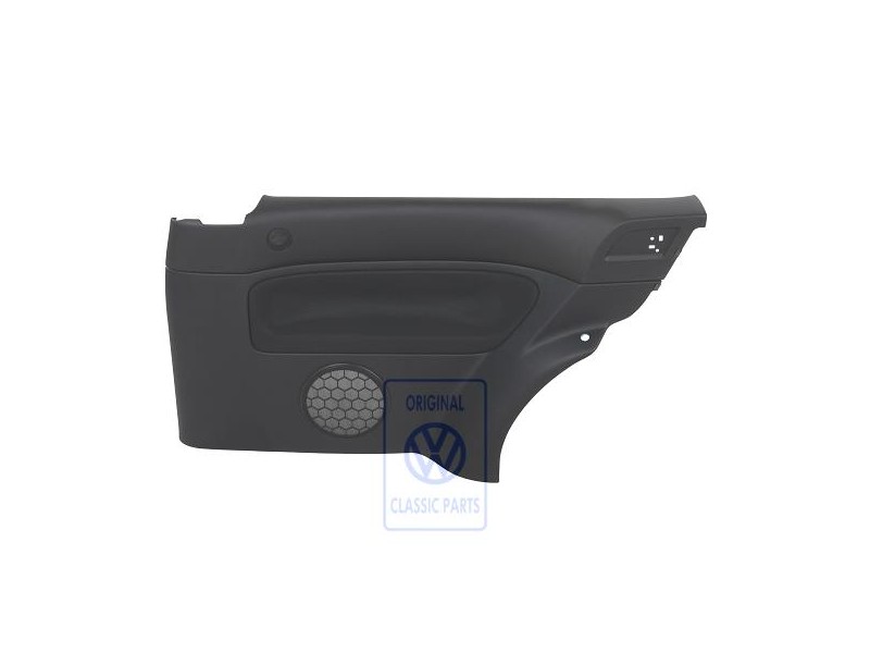 VW Original Seitenverkleidung (Stoff) Schwarz/Schwarz - 1J3867044CGHRP