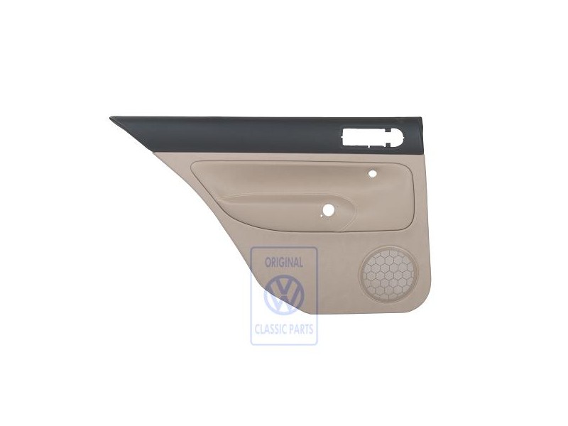 VW Original Türverkleidung (Leder) Schwarz/Hellbeige - 1J6867211BPLKY