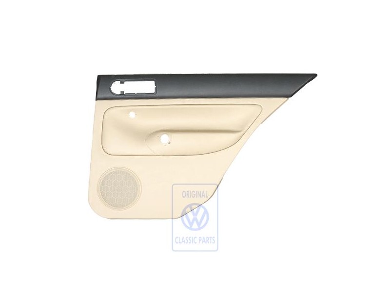 VW Original Türverkleidung (Leder) Schwarz/Hellbeige - 1J6867212BPLKY