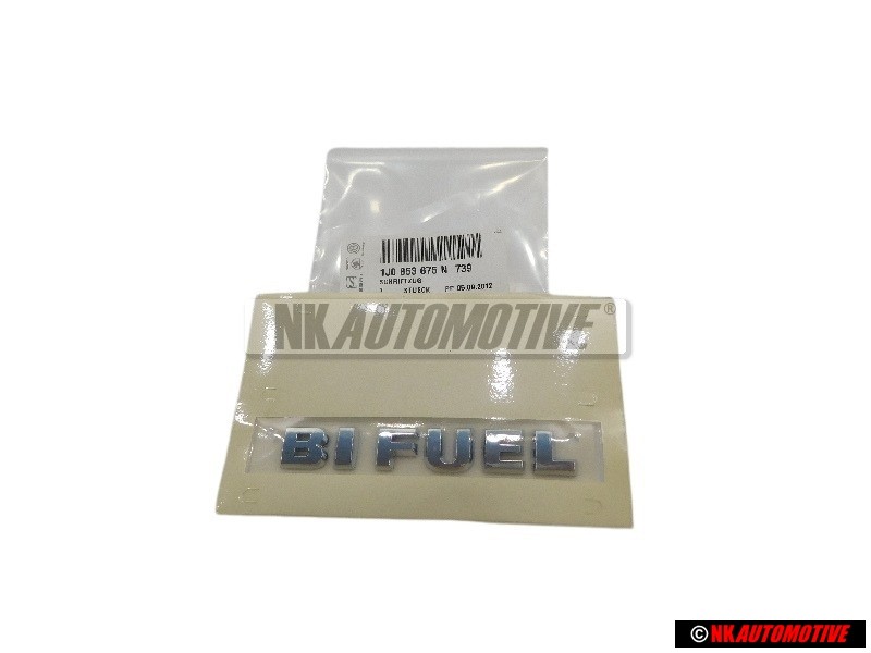 VW Original BI FUEL Hinten Schriftzug Emblem Logo Chrom - 1J0853675N 739