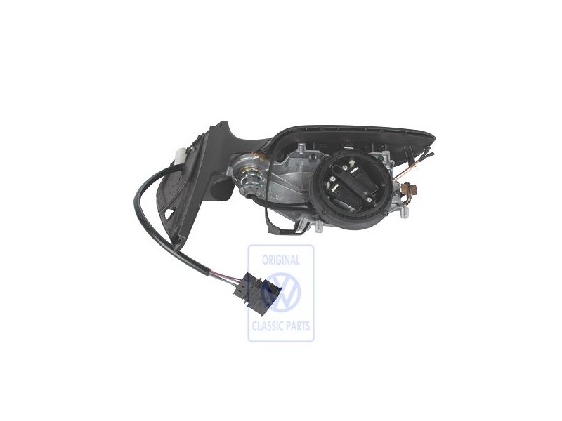 VW Original Aussenspiegelgehäuse Satinschwarz - 1J2857507C 01C