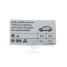 VW Original Kennschild Für Reifendruck - 1J0010250C