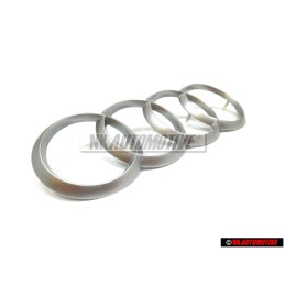 Audi Original Ringe Motorabdeckung Zeichen Schriftzug Emblem Logo - 022103940