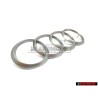 Audi Original Ringe Motorabdeckung Zeichen Schriftzug Emblem Logo - 022103940