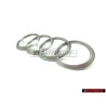 Audi Original Ringe Motorabdeckung Zeichen Schriftzug Emblem Logo - 022103940