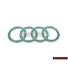 Audi Original Ringe Motorabdeckung Zeichen Schriftzug Emblem Logo - 022103940