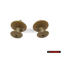 2x VW Original Clip Hellbeige - 1H0867199A Q70