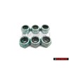 6x VW Original Sechskantmutter,Selbstsichernd - N 01118312
