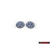 2x VW Original Schriftzug Emblem - 3B0837891 09Z