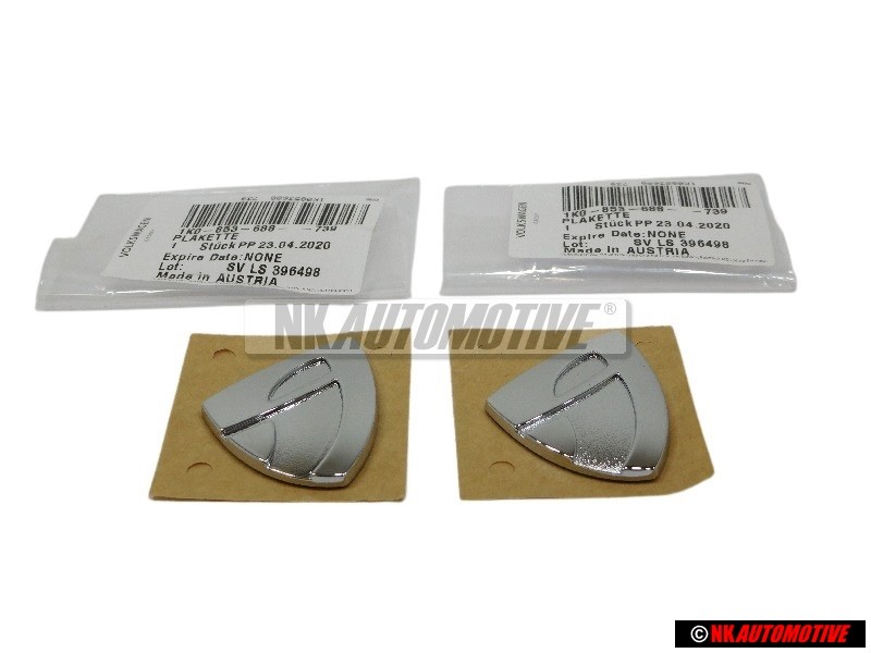 2x VW Original Plakette - 1K0853688 739