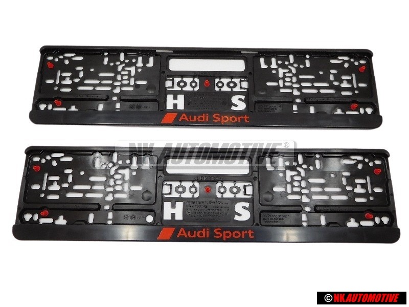 2x Audi Original Audi Sport License Plate Holder - 3291900100