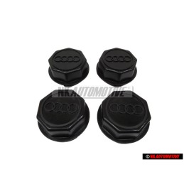 4x Audi Original Radzierkappe satinschwarz - 841601165 01C