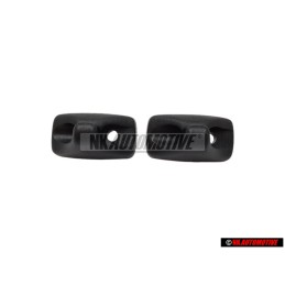 2x VW Original Halter Für Sonnenblende Satinschwarz - 1H0857559B 01C