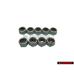 9x VW Original Sechskantmutter - N 01118312