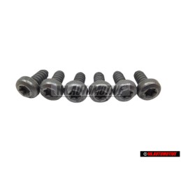 6x VW Original Linsenblechschraube - N 0139771