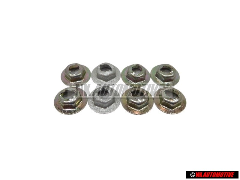 8x VW Original Mutter - N 0386011