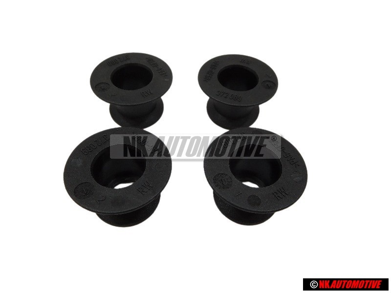 4x VW Original Lager Satinschwarz - 191881299 01C