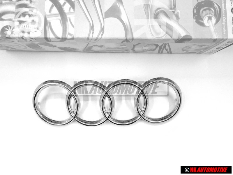 Audi Original Ringe Vorne Kühlergrill Emblem Logo Zeichen Chrom - 431853605A