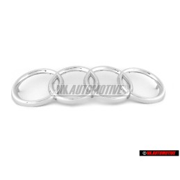 Audi Original Ringe Vorne Kühlergrill Emblem Logo Zeichen Chrom - 431853605A