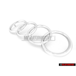 Audi Original Ringe Vorne Kühlergrill Emblem Logo Zeichen Chrom - 431853605A