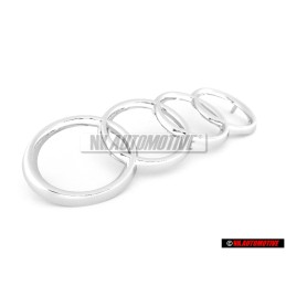 Audi Original Ringe Vorne Kühlergrill Emblem Logo Zeichen Chrom - 431853605A