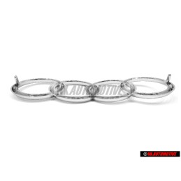 Audi Original Ringe Vorne Kühlergrill Emblem Logo Zeichen Chrom - 431853605A